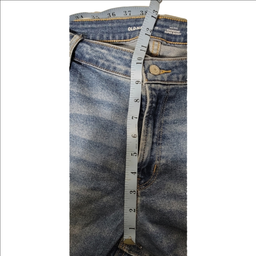 OLD NAVY "ROCKSTAR MIDRISE SUPER SKINNY" Jeans Size 18 NWT - Picture 5 of 7